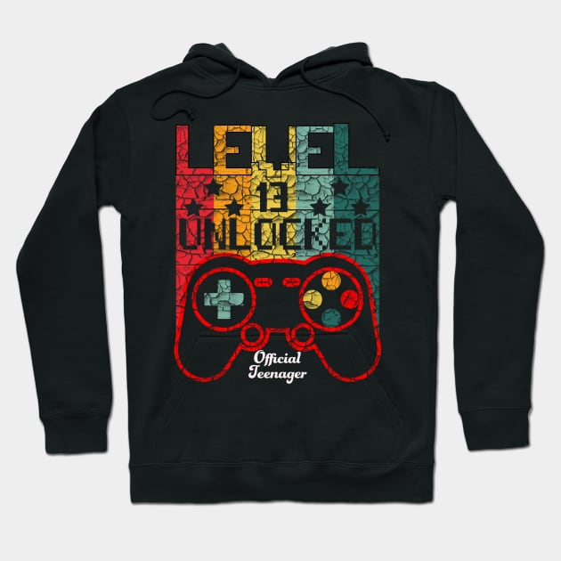 Level 13 Unlocked Awesome 2008 Video Game Hoodie by  Funny .designs123